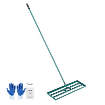 Vejos lyginimo grėblys su plienine 198 cm rankena, 91x25 cm