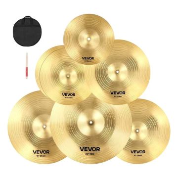 Lėkščių rinkinys, 6 dalių būgnų lėkštės, 254-505 mm (10-20 colių)
