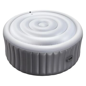 Круглый чехол для гидромассажной ванны, 137 см, белый, утепленный, атмосферостойкий.