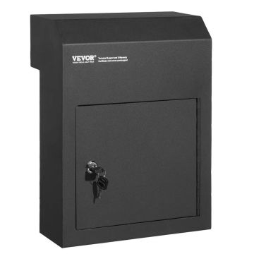 Raktų dėžutė su spyna pro duris, 30,5x15,2x40,6 cm, juoda
