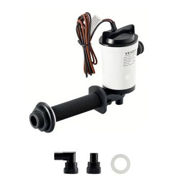 Livewell 12V vandens siurblys valtims, 50 l/min, korozijai atsparus panardinamasis aeratorius