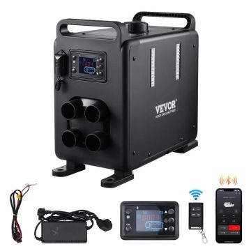 8 kW dyzelinis oro šildytuvas 12 V/24 V su bluetooth, nuotoliniu valdymu