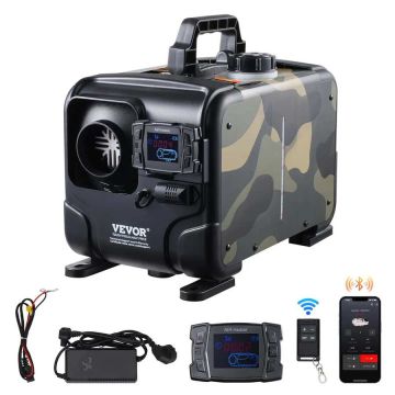 8 kW dyzelinis oro šildytuvas 12V/24V su „bluetooth“ ir nuotoliniu valdymu