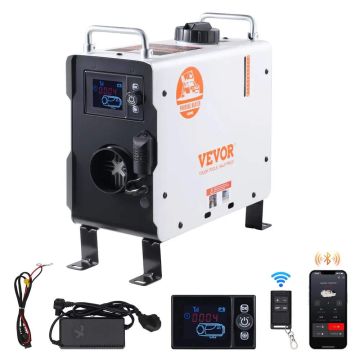2 kW nešiojamas dyzelinis oro šildytuvas 12V/24V su bluetooth ir CO signalizacija