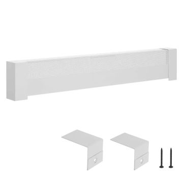 Grindjuosčių šildytuvo dangtelis, „basic“ serija, 1211 mm, plienas, baltas