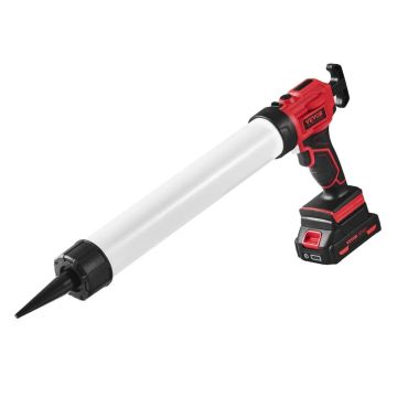 20 V belaidis elektrinis hermetiko pistoletas, 600 ml, 4 greičiai