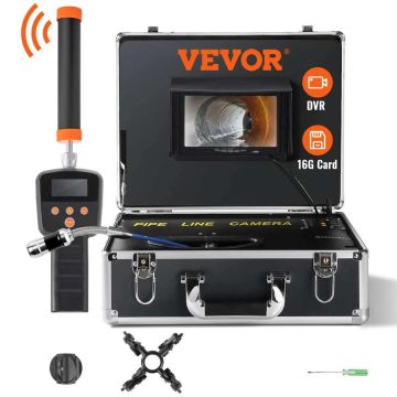 Kanalizacijos apžiūros kamera 17,8 cm 1000 TVL 30,5 m su lokatoriumi 512 Hz