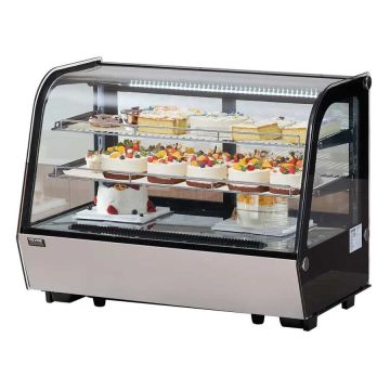 Šaldoma konditerijos vitrina, 146 L, 2 aukštų, su LED apšvietimu
