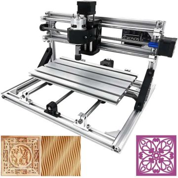 3 ašių CNC maršrutizatorius grbl 300x180x45 mm medžio ir PVC graviuravimui