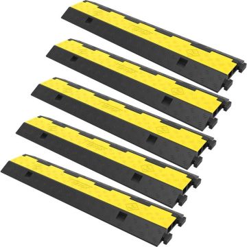 Guminis kabelio apsauginis rampas 101x24,5x5 cm, 2 kanalai, 5 vnt.