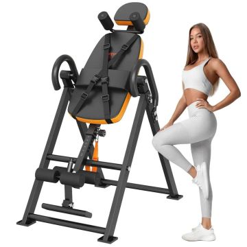 Apverčiamasis stalas jėgos lavinimui, 136 kg, oranžinis/juodas