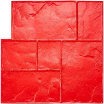 Betono antspaudų kilimėlis 61x61 cm, tekstūruota poliuretano oda