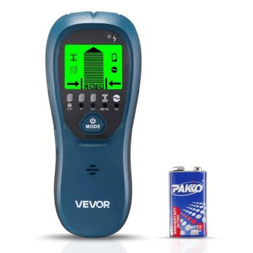 Sienų skeneris 5 viename su LCD ekranu, mėlynas, elektroninis