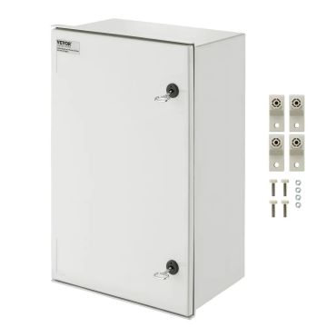 NEMA 4X plieninė elektros dėžutė 60x40x23 cm, IP66 atspari vandeniui