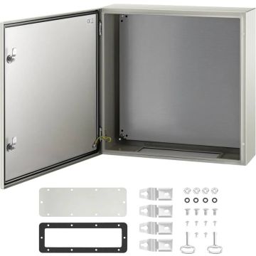 NEMA 4X plieninė elektrinė dėžutė 60x60x20 cm, IP66, atspari vandeniui