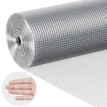 Metalinis karštai cinkuotas vielos tinklas, 23 kalibro, 48 colių x 100 pėdų, vištų tvora, triušių narvams