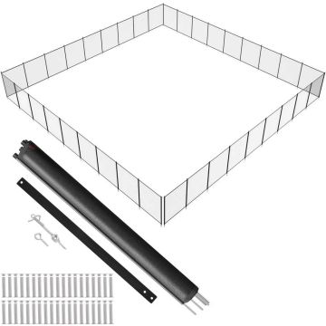 Baseino tvora, PVC tinklas, 1,21 × 32,91 m, vaikams saugi, nuimama