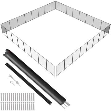 Baseino tvora, 4 x 96 pėdų, vaikams saugi, PVC tinklelis, nuimama