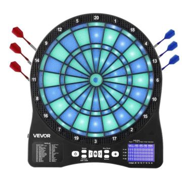 Elektroninė LED smiginio lenta su LCD ekranu, 8 žaidėjams