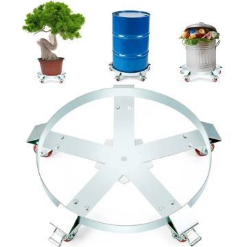 208,2 L talpos sunkiųjų statinių vežimėlis, 567 kg, plieninis rėmas, 5 ratukai