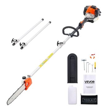 Benzininis grandininis pjūklas, 25 cm³, 30,5 cm juosta, medžių genėjimui