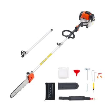 Benzininis grandininis pjūklas, 33 cm³, 35,6 cm juosta, akumuliatorinis genėjimo įrankis