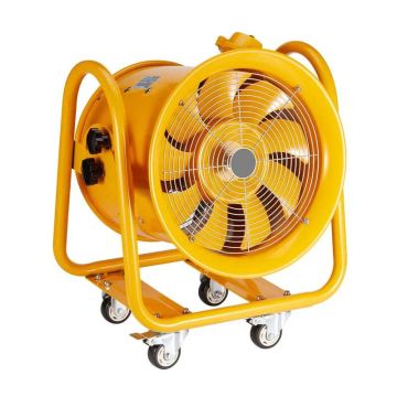Nešiojamas cilindrinis ventiliatorius, 1100 W, 406 mm, pramoninis pūstuvas dulkėms ir dūmams