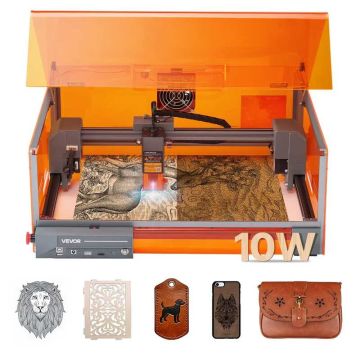 Lazerinis graviravimo ir pjovimo aparatas, 10 W, 300x300 mm, 1 klasė