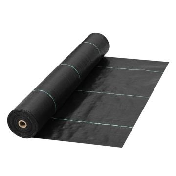 Piktžolių barjeras, 5,8 uncijos, 3x300 pėdų, juodas audinys