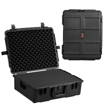 Tvirtas orui atsparus IP67 dėklas su putplasčiu, 56x37x26 cm