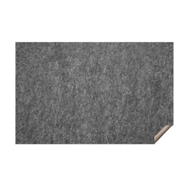 Neslystantis kilimėlio pagalvėlis, 5'x8', 6 mm, pilkas, poliesterio veltinis + lateksas