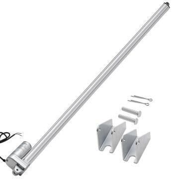 12 V linijinė pavara 1016 mm eigos, IP65, 3000 N, 5 mm/s