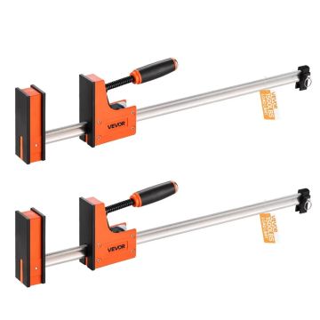 F formos spaustukai medienos apdirbimui, 2 vnt., 60,96 cm, oranžiniai