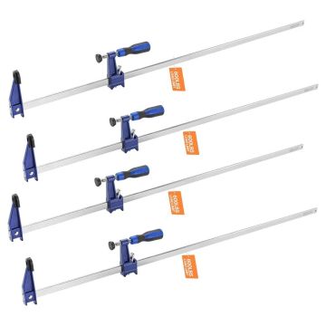 F formos medienos spaustukai, 4 vnt., 91,4 cm, ketaus ir plieno