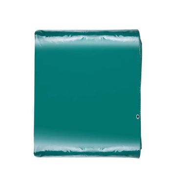 PVC vandeniui atsparus brezentas, 16,5x29,5 pėdų, žalias, su įvorėmis