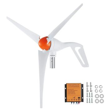 500 W vėjo turbinos generatorius, 12 V, 3 mentės su MPPT valdikliu