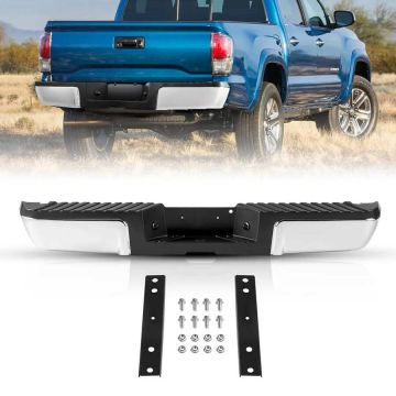 Задний бампер из хромированной стали со ступенькой для Ford F250/F350 2008–2016 гг.