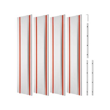Vikšrinio pjūklo aliuminio kreipiančioji liniuotė, 2794 mm, komplekte 4 vnt., suderinama su makita, festool, WEN