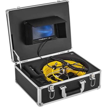 Kanalizacijos tikrinimo kamera 50M su 7 colių LCD monitoriumi ir DVR