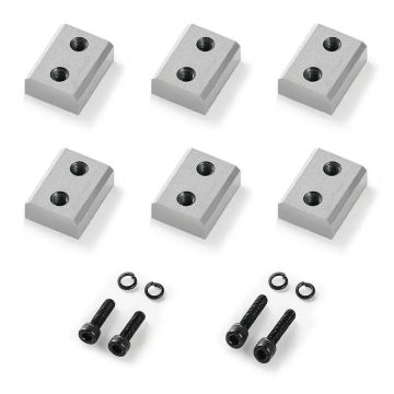 Pakaitiniai dvipusiai CR12MOV plieno armatūros pjovimo peiliukai, 6 vnt., 3/4" (20 mm)