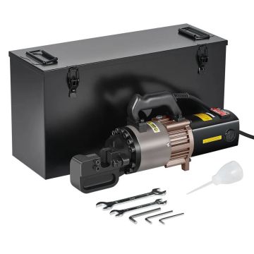 Elektrinis hidraulinis plieno armatūros pjaustytuvas 2000W, 5–28 mm, juodas BC-300
