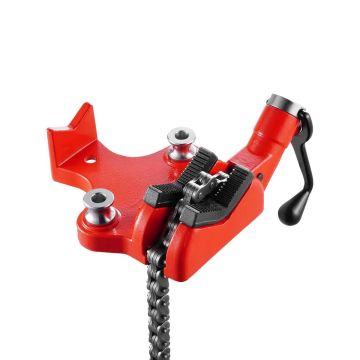 Tvirti vamzdžių grandininiai spaustuvai 1/4"-6", ketaus pagrindas, 28" grandinė