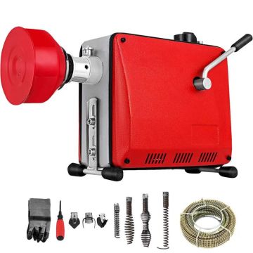 Kanalizacijos vamzdžių valymo mašina 220 V 390 W 32–100 mm