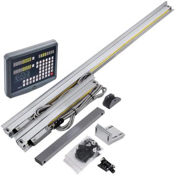 2 ašių skaitmeninis linijinės skalės rodmuo, 1000 mm ir 250 mm eiga