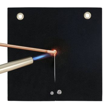 Suvirinimo antklodė, 305x305 mm, anglies pluošto, atspari karščiui iki 1800°F, su metalinėmis įvorėmis