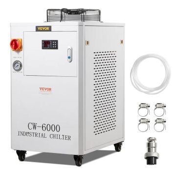 Pramoninis vandens aušintuvas CW6000, 1500W, 15 L bakas, su kompresoriumi