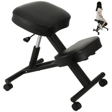 Ergonomiška klūpėjimo kėdė su reguliuojama kelių atrama biurui