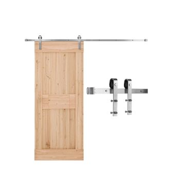 8FT stumdomų tvarto durų furnitūros komplektas, 330 LBS, 42–48 colių plačiaus