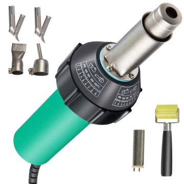 Plastiko suvirinimo aparatas 1600 W, 6 dalių komplektas, PVC karšto oro pistoletas, 220 V