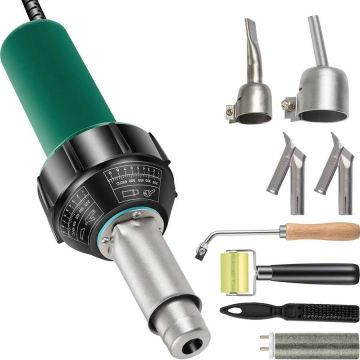 Plastiko suvirinimo aparatas, 1600 W, 220 V, 8 dalių komplektas